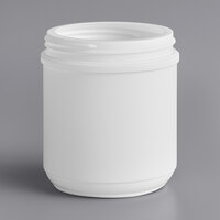 19 oz. White HDPE Plastic Canister