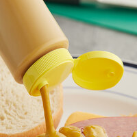 38/400 Yellow Dispensing Cap with Heat Induction Seal Liner