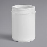 70 oz. White HDPE Plastic Canister