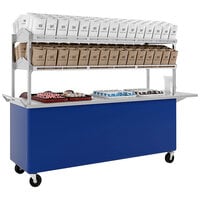 LTI Grab-A-Bag 84 3/8 inch x 30 inch Regal Blue Food Cart GAB-84