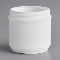 16 oz. White HDPE Plastic Canister