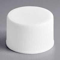 24/410 White Continuous Thread Lid with Foam Liner