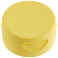 38/400 Yellow Inverted Squeeze Bottle Lid with Pressure Sensitive Liner
