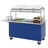 LTI Streamline Cart 60 3/8" x 30" Regal Blue Food Cart SC-60