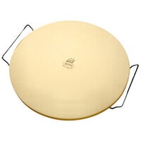 WPPO WKST-15R 15" Round Cordierite Pizza Stone with Handles