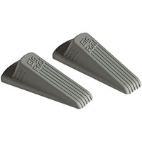 Master Caster Big Foot Gray Rubber Door Stop 00972 - 2/Pack