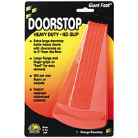 Master Caster Giant Foot Orange Rubber Door Stop 00965