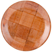 Choice 9 inch Woven Wood Plate - 12/Pack
