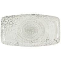 Bauscher by BauscherHepp Smart 12 1/4" x 6 11/16" Minea Rectangle Porcelain Snack Platter - 6/Case