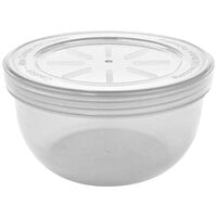 GET Eco-Takeouts 12 oz. Clear Customizable Reusable Soup Container with Lid - 12/Case