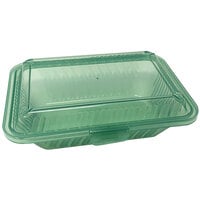 GET Eco-Takeouts Jade Green Customizable Reusable Takeout Container 8 inch x 5 1/2 inch x 2 3/4 inch - 12/Case
