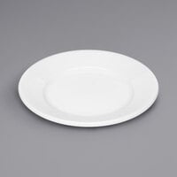 Bauscher by BauscherHepp Smart 6 11/16" Bright White Rim Flat Porcelain Plate - 12/Case