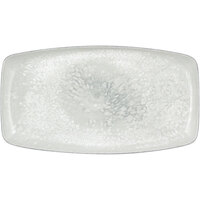 Bauscher by BauscherHepp Smart 12 1/4" x 6 11/16" Salt Rectangle Porcelain Snack Platter - 6/Case