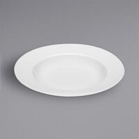 Bauscher by BauscherHepp Bistro 10 5/8 inch Porcelain Bright White Wide Rim Deep Coupe Plate - 12/Case