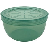 GET Eco-Takeouts 12 oz. Jade Green Customizable Reusable Soup Container with Lid - 12/Case