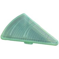 GET Eco-Takeouts Jade Green Customizable Reusable Pizza Slice Container 10 1/2 inch x 8 1/4 inch - 24/Case