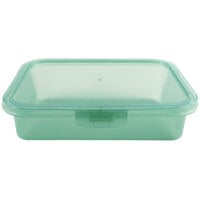 GET Eco-Takeouts Jade Green Customizable Reusable Takeout Container 6 1/2 inch x 5 inch x 1 3/4 inch - 48/Case
