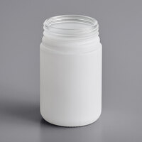6 oz. White Thick Wall Glass Cannabis Jar