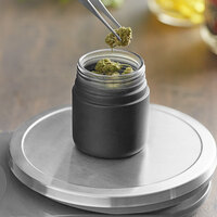 4 oz. Thick Wall Black Glass Cannabis Jar