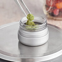 2 oz. Thick Wall Silver Glass Cannabis Jar