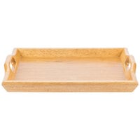 GET RST-1814-N 18 inch x 14 inch Hardwood Room Service Tray - Natural