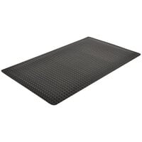Notrax Ergo Trax 3' x 12' Black Anti-Fatigue Mat 485S0312BL - 9/16" Thick