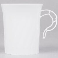 WNA Comet CWM8192W Classicware 8 oz. White Plastic Coffee Cup - 192/Case