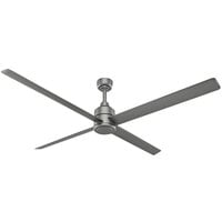 Hunter Fans Trak 76029 96" Matte Silver Ceiling Fan - 22,034 CFM, 120V, 1 Phase