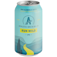 Athletic Brewing Co. Run Wild Non-Alcoholic IPA 12 fl. oz. 6-Pack - 4/Case
