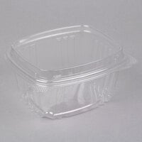 Genpak 16 oz. Clear Hinged Deli Container with High Dome Lid - 100/Pack