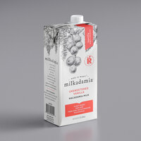 Milkadamia Unsweetened Vanilla Macadamia Milk 32 oz. - 6/Case