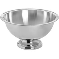 Carlisle 10 Qt. Stainless Steel Punch Bowl with Pedestal Base 609310