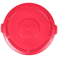 Rubbermaid FG265400RED BRUTE Red 55 Gallon Round Trash Can Lid