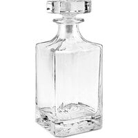 Franmara Jolie 26 oz. Square Crystal Decanter with Crystal Stopper - 6/Case