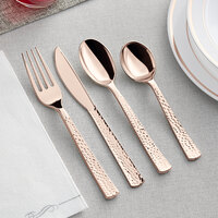 Gold Visions Hammersmith Heavy Weight Rose Gold Cutlery Kit