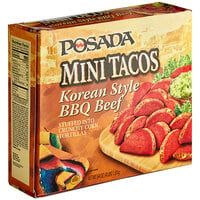Posada Mini Korean Barbeque Beef Tacos 0.46 oz. - 556/Case