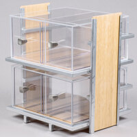 Cal-Mil 1279 Eco Modern Two Tier Bread Display Case - 14 inch x 11 1/2 inch x 15 inch
