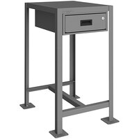 36 Length x 24 Width x 36 Height 1 Shelves Durham Steel Medium Duty Machine Tables with Drawer 2000 lbs Capacity MTD243636-2K195
