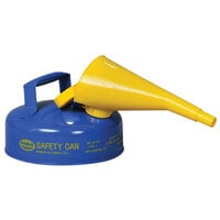 Eagle Manufacturing 2 Qt. Type I Blue Steel Kerosene Safety Can with Flame Arrester and Funnel UI4FSB