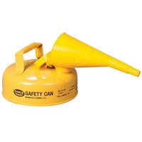 Eagle Manufacturing 2 Qt. Type I Yellow Steel Diesel Safety Can with Flame Arrester and Funnel UI4FSY