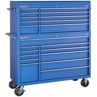 Champion Tool Storage FM Pro Series 20 inch x 54 inch Blue 21-Drawer Top Chest / Mobile Storage Cabinet FMP5421RC-BL