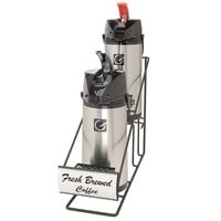 Grindmaster 70759 Inline Airpot Rack with Two 2.2 Liter Glass Lined Lever Action Airpots