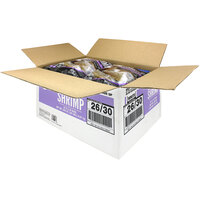 Seamazz 26/30 Size Split and Deveined Easy Peel Raw White Shrimp 2 lb. Bag - 10/Case