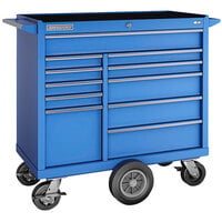 Champion Tool Storage FM Pro Series 20 inch x 41 inch Blue 11-Drawer Mobile Storage Cabinet with Maintenance Cart FMP4111MC-BL