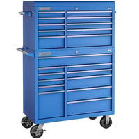 Champion Tool Storage FM Pro Series 20 inch x 41 inch Blue 21-Drawer Top Chest / Mobile Storage Cabinet FMP4121RC-BL