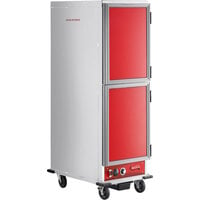 Avantco HTI-1836DS Full Size Insulated Heated Holding Cabinet with Solid Dutch Doors - 120V