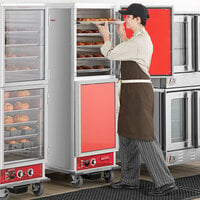Avantco HTI-1836DS Full Size Insulated Heated Holding Cabinet with Solid Dutch Doors - 120V