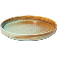 Bon Chef Tavola Lago 10" Teal Porcelain Dinner Plate - 6/Case