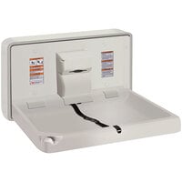 American Specialties, Inc. 10-9014 Plastic Surface Mount Horizontal Baby Changing Station