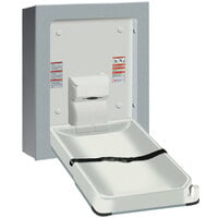 American Specialties, Inc. 10-9017-9 Stainless Steel Surface Mount Vertical Baby Changing Station